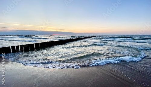 Wallpaper Mural landscape with a pier on sea Torontodigital.ca