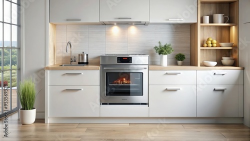 Bosch electric oven in modern kitchen, oven, appliance, electric, Bosch, kitchen, interior, home, cooking