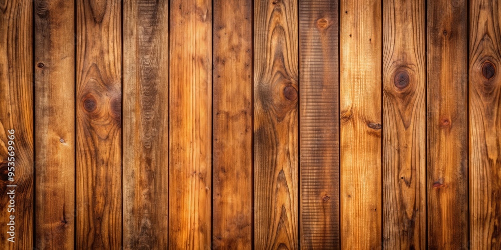 Fototapeta premium Brown vertical wood texture background from natural tree old wood plank panorama picture, wood, texture, background, natural, tree
