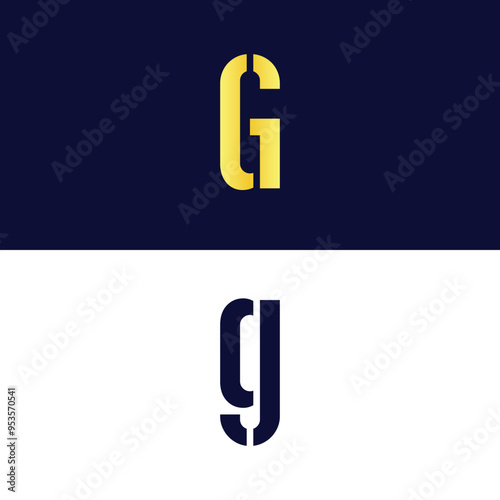 Free Download Minimalist g Initial Logo in Gold - GFXLoad