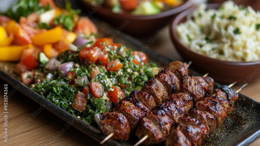 Food photography, Lebanese Food, Mediterranean Cuisine, Grilled Barbecue Salads, Appetizers Food photography, Lebanese Food, Mediterranean Cuisine, Grilled Barbecue Salads, Appetizers