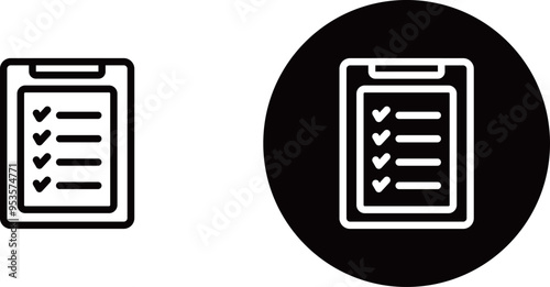 チェックリストのアイコン素材