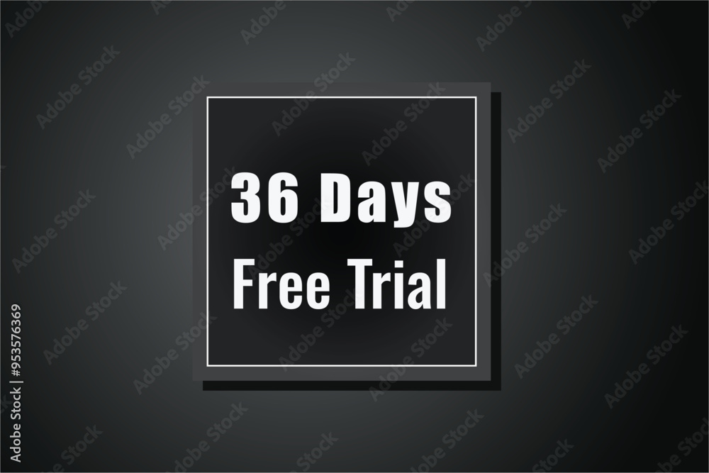 36 day free trial banner design. 36 days free banner background
36 day free trial banner design. 36 days free banner background