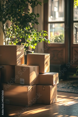 Moving Day, Boxes Ready for New Home