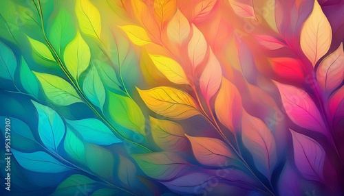 Colorful feathers seamless pattern