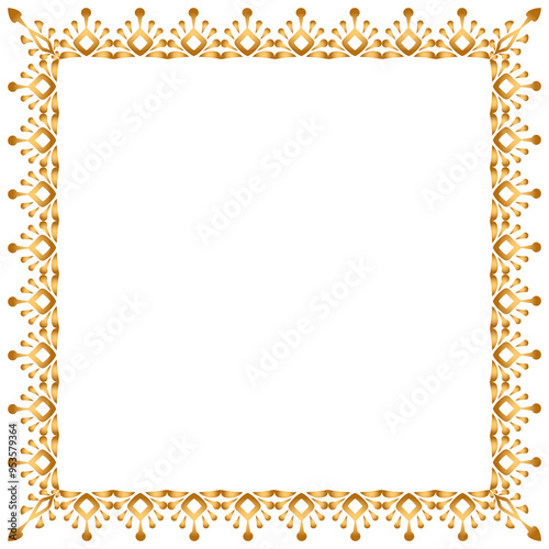 Fotografie Golden thin frame set