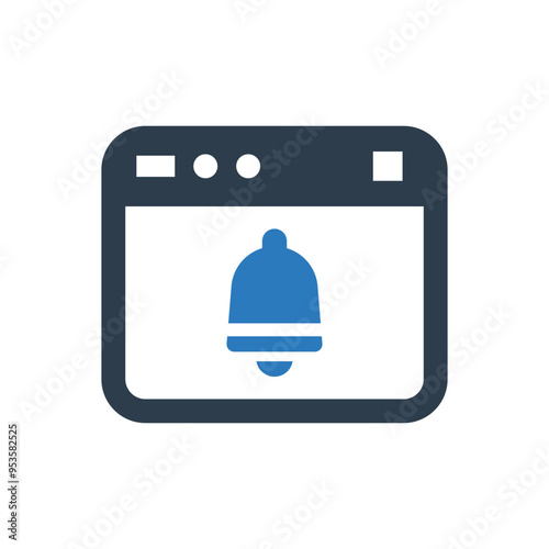 Web notification icon