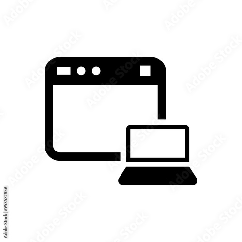 Website laptop icon