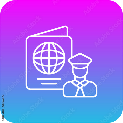 Passport control Icon