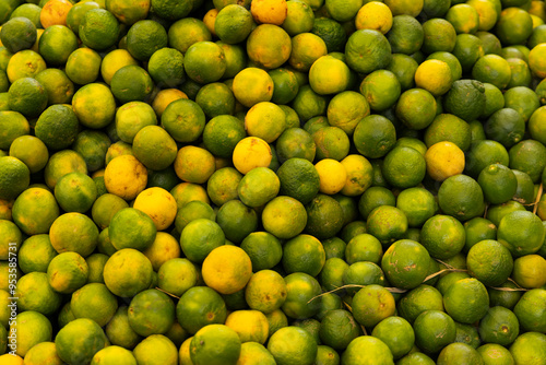 Canvas Print Sweet lemon or Mousambi fruit from Indian Market