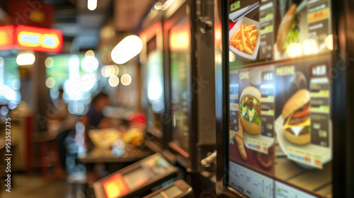 self service terminal showing menu ready to order 