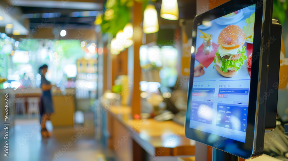 self service terminal showing menu ready to order
