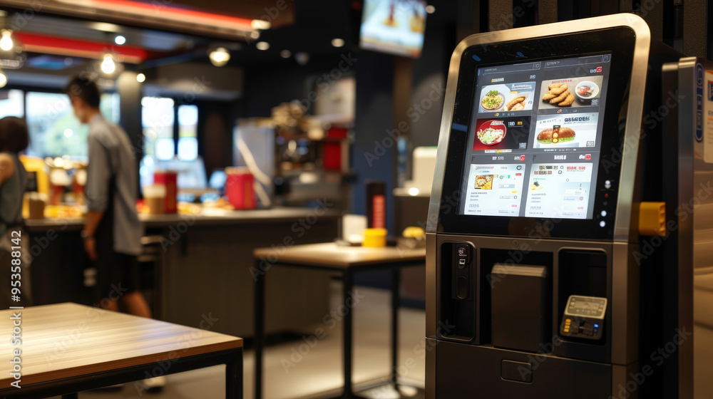 self service terminal showing menu ready to order
self service terminal showing menu ready to order