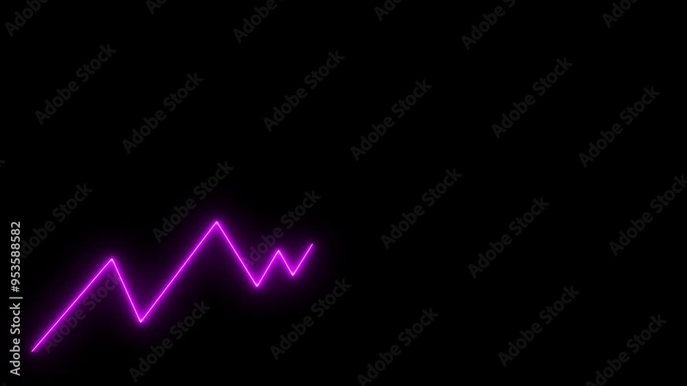Stock Market Growth Concept and black background. Stock Market Growth Concept and black background.