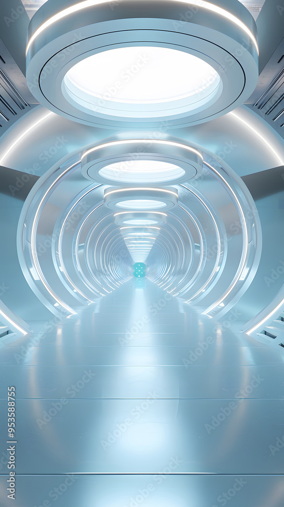 Fototapeta premium Future sci-fi space channel