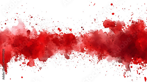 vertical red paint splatter png, vector, white background photo