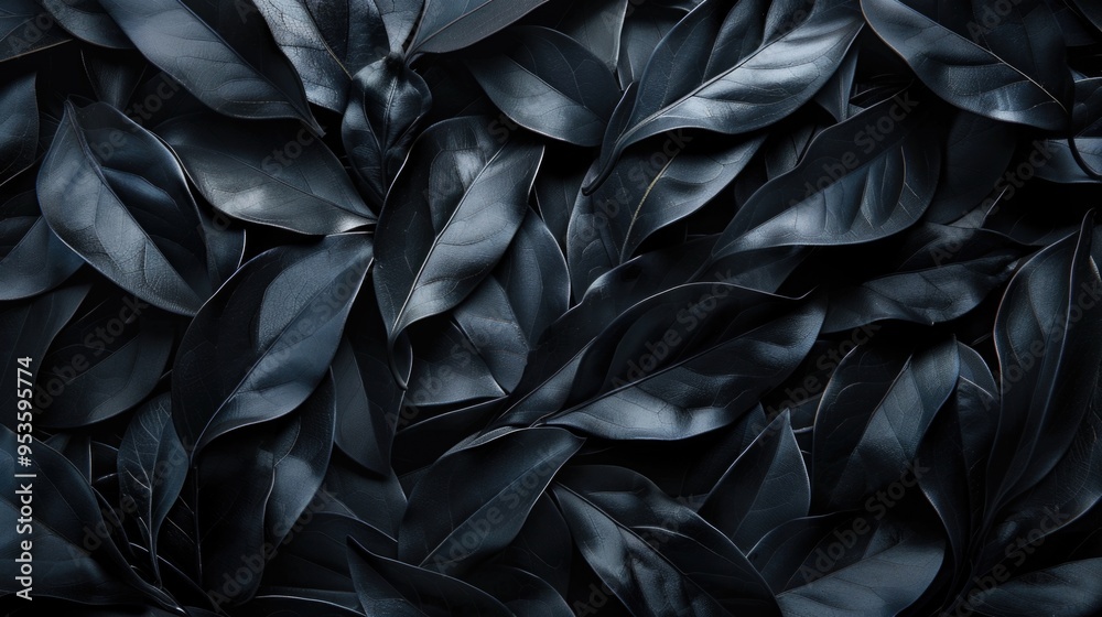 Dark green leaves texture Dark green leaves texture