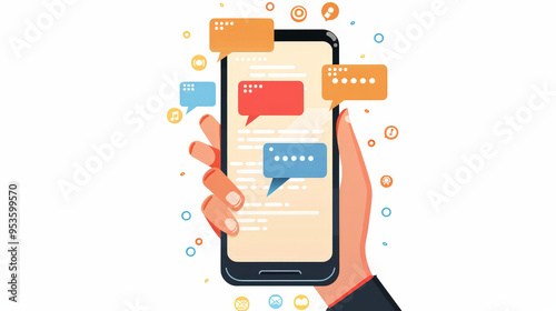 text message on phone screen