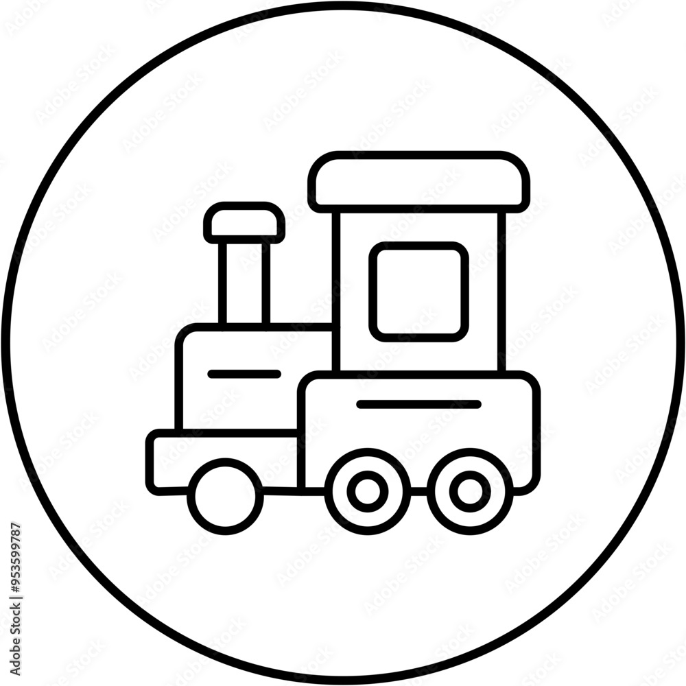 Toy Train Icon Toy Train Icon