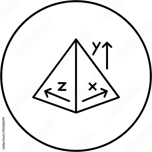 Coordinate Axis Icon