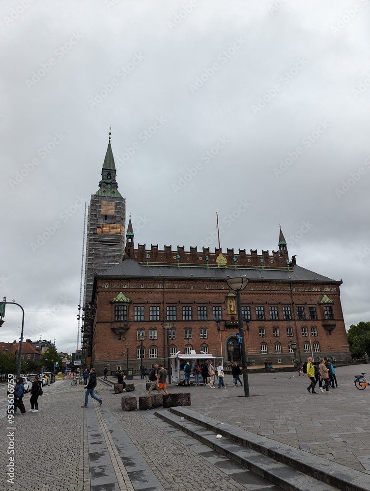 Naklejka premium Copenhagen town