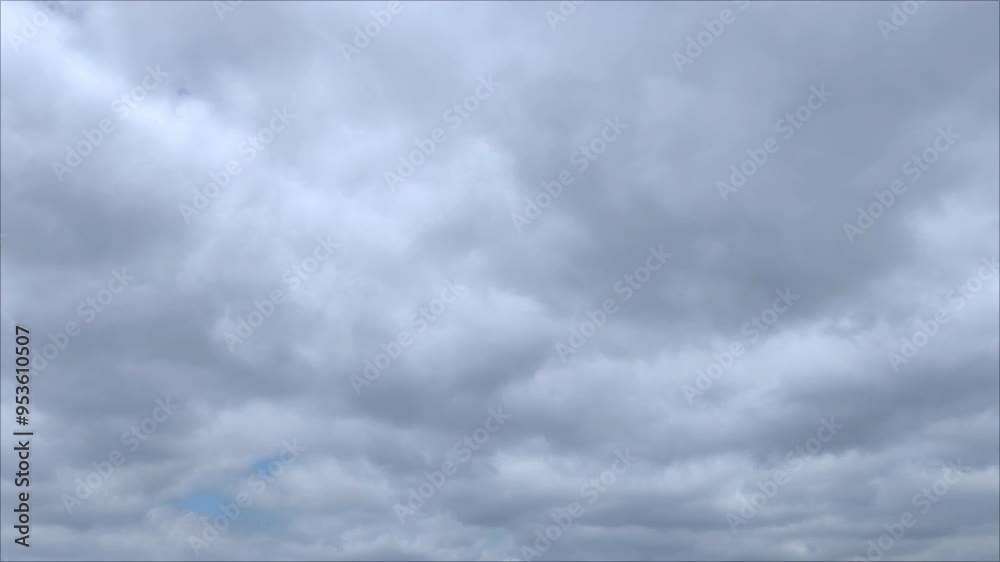 Bright sky with strange balls of clouds moving Bright sky with strange balls of clouds moving