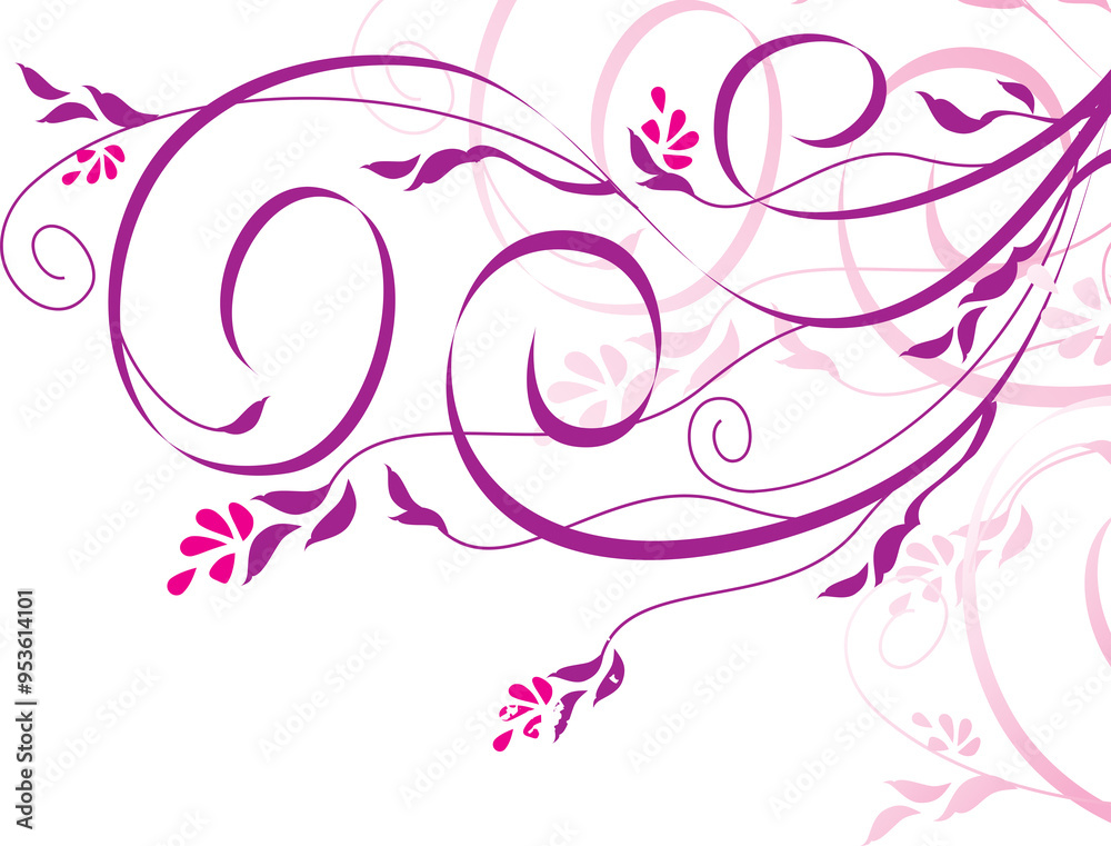 Whimsical abstract floral design, a vibrant tapestry of swirling petals and delicate blossoms Whimsical abstract floral design, a vibrant tapestry of swirling petals and delicate blossoms