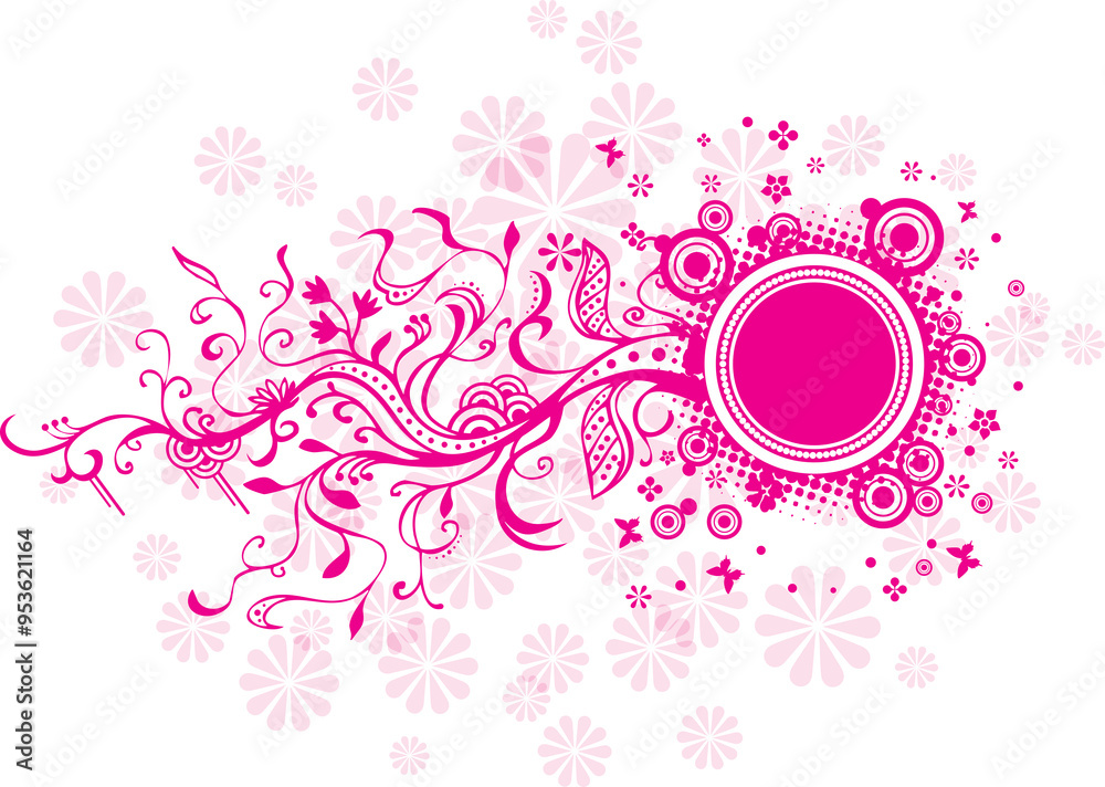 abstract pink floral background Abstract floral frame with vibrant hues for a captivating backdrop abstract pink floral background Abstract floral frame with vibrant hues for a captivating backdrop