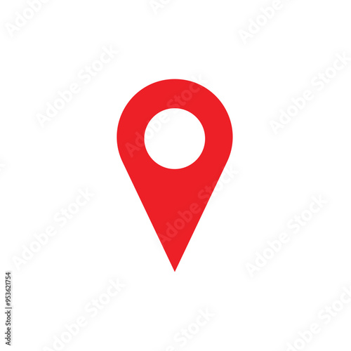 Map pointer icon. Location symbol. Vector Illustration