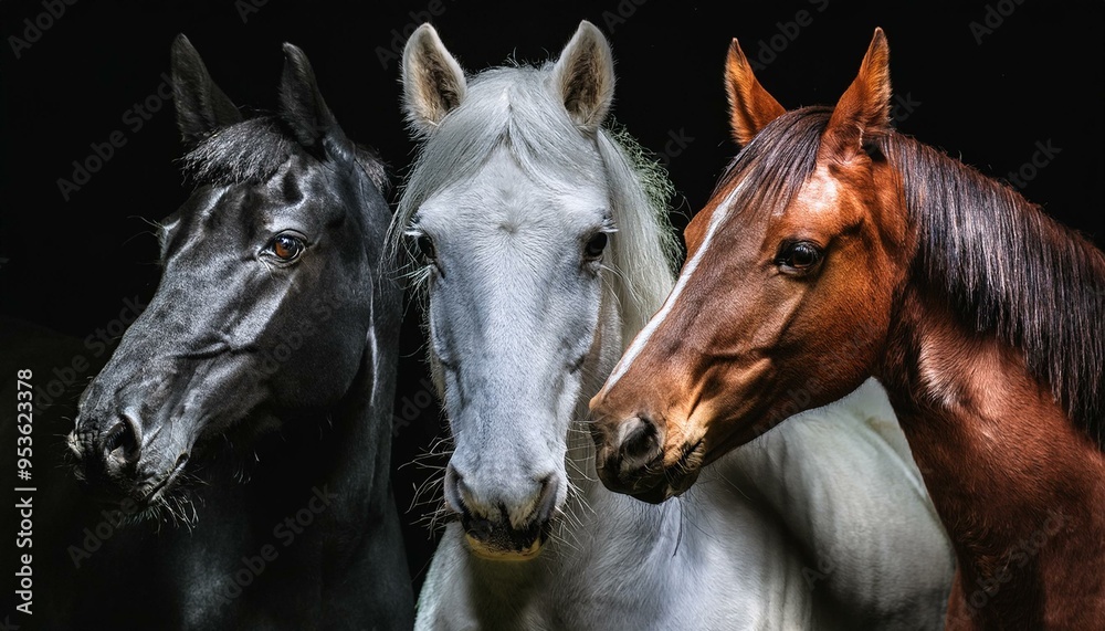 Obraz premium horses