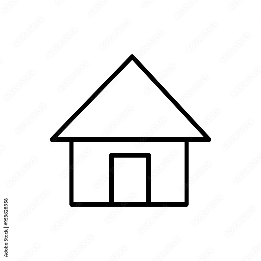 Hostel icon vector. Home illustration sign. House symbol or logo. Hostel icon vector. Home illustration sign. House symbol or logo.