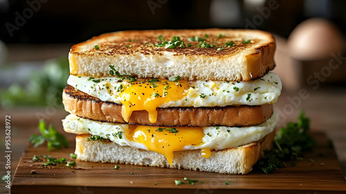 A delicious sandwich made w...