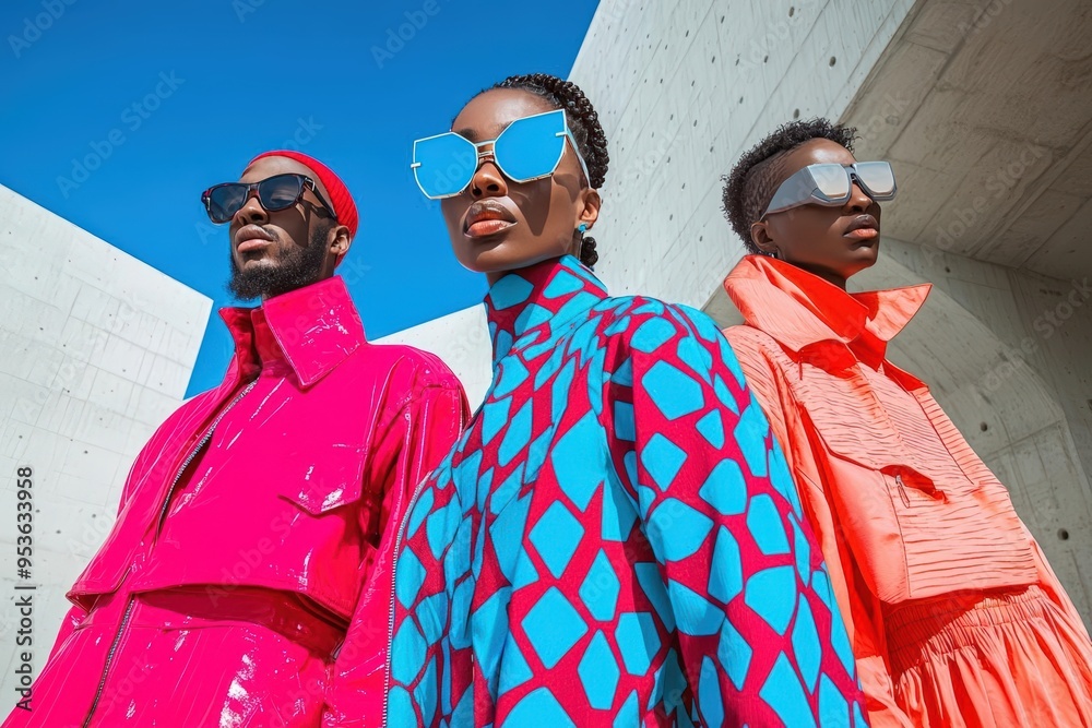 © VGX Ultra - Bold Fashion Portrait with Bright Colors and Modern Architecture