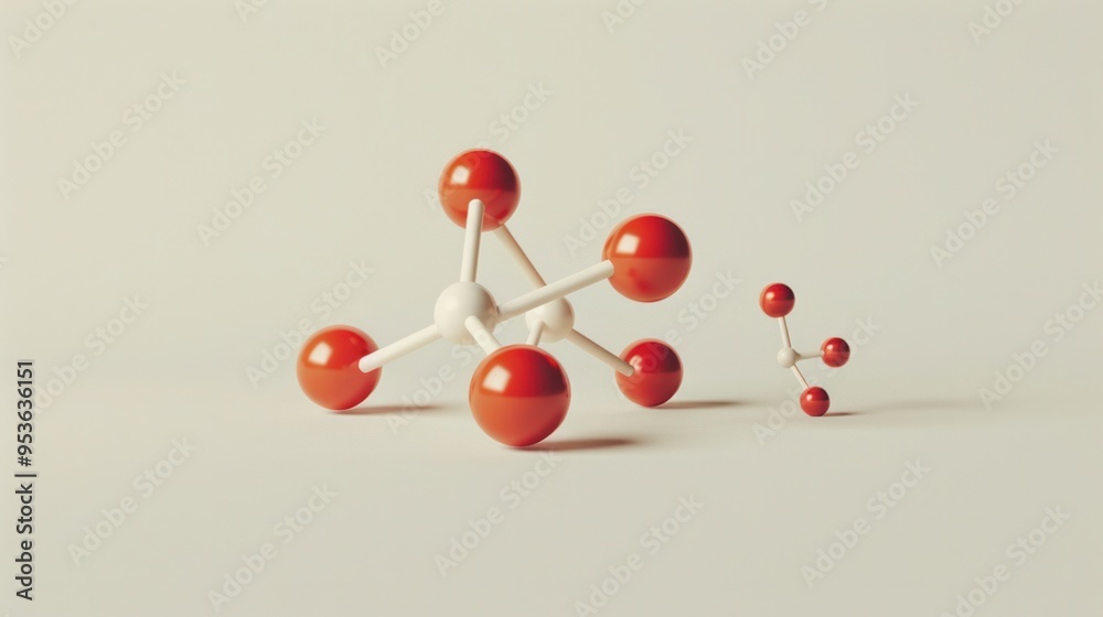 A minimalist icon of a gas molecule, its simple yet elegant form conveying the power and potential of natural gas A minimalist icon of a gas molecule, its simple yet elegant form conveying the power and potential of natural gas