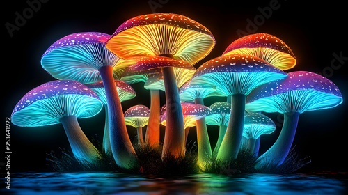 A group of brightly colored...