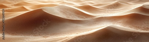 Sand dune letters, with windswept textures and scattered grains, desert theme, 3D typography photo