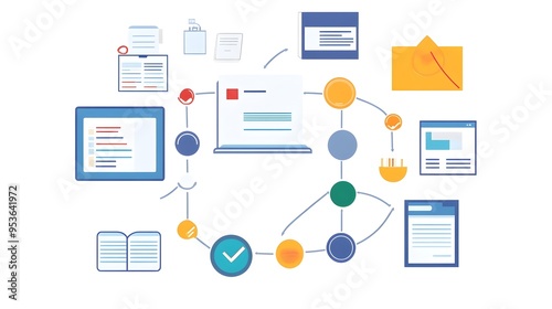 Flowchart Depicting the Knowledge Management Process in Organizations