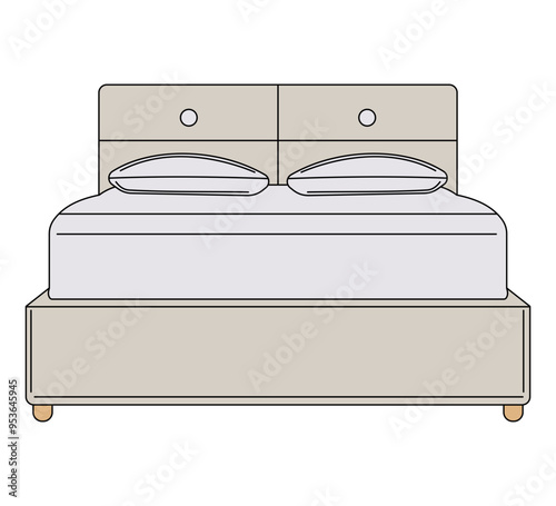 Bed Icon Perfect for complementing your designs such as home furnishings, home furniture, and interior-related items