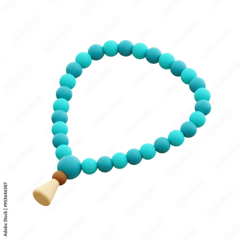 Obraz premium Tasbih 3D Illustration