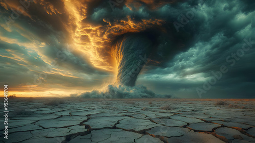 A large swirling cloud form...