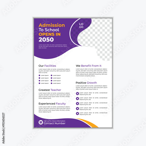 School and collage Admission Flyer Design 