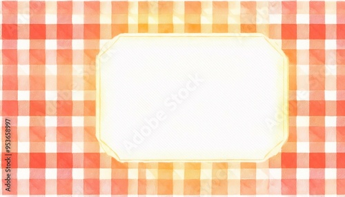 レトロなギンガムチェックの壁紙