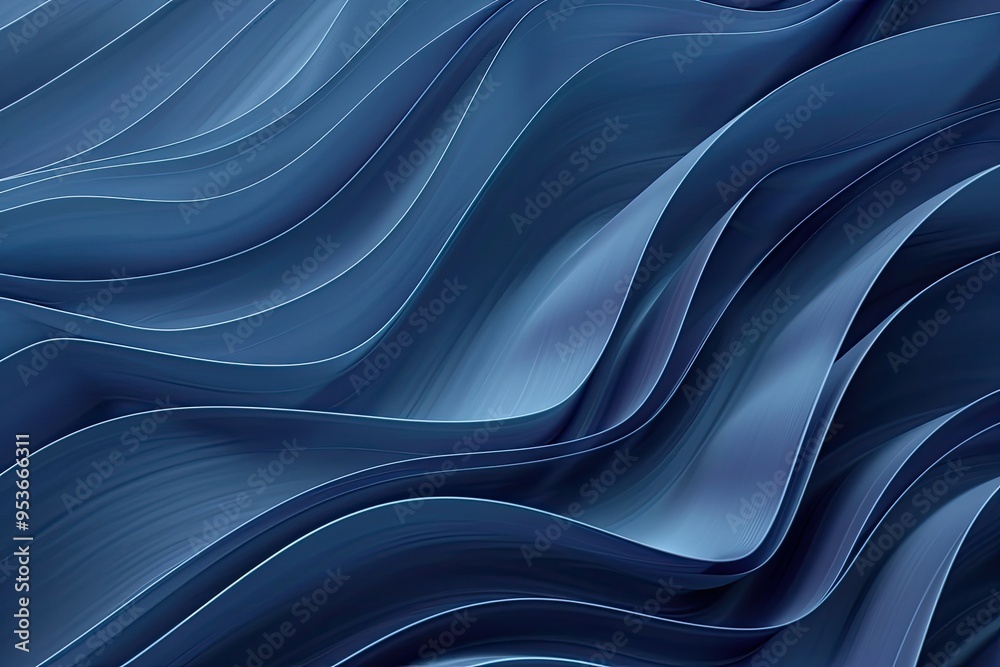Obraz premium blue gradient background. gradient background with wave shapes
