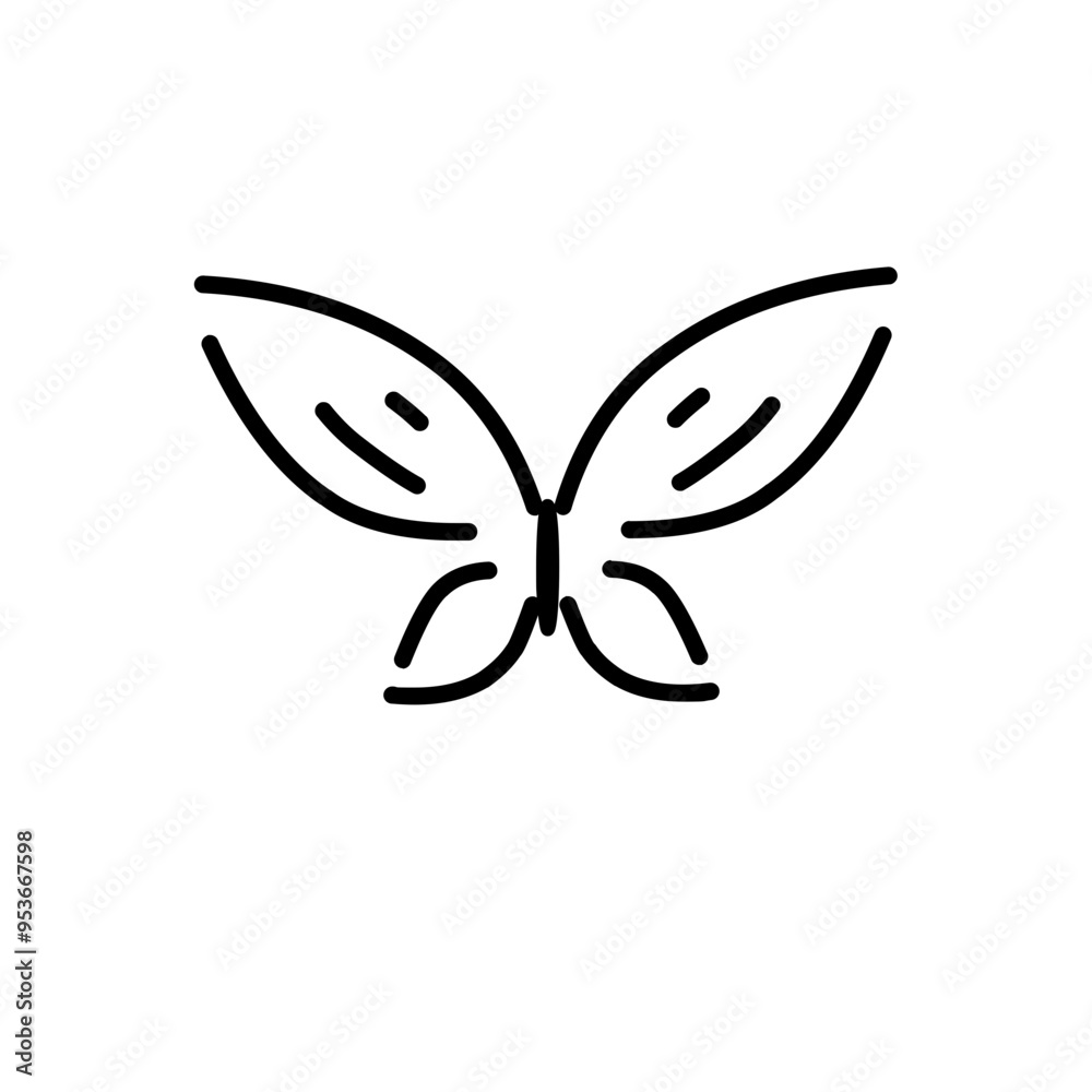 Butterfly vector icon Butterfly vector icon