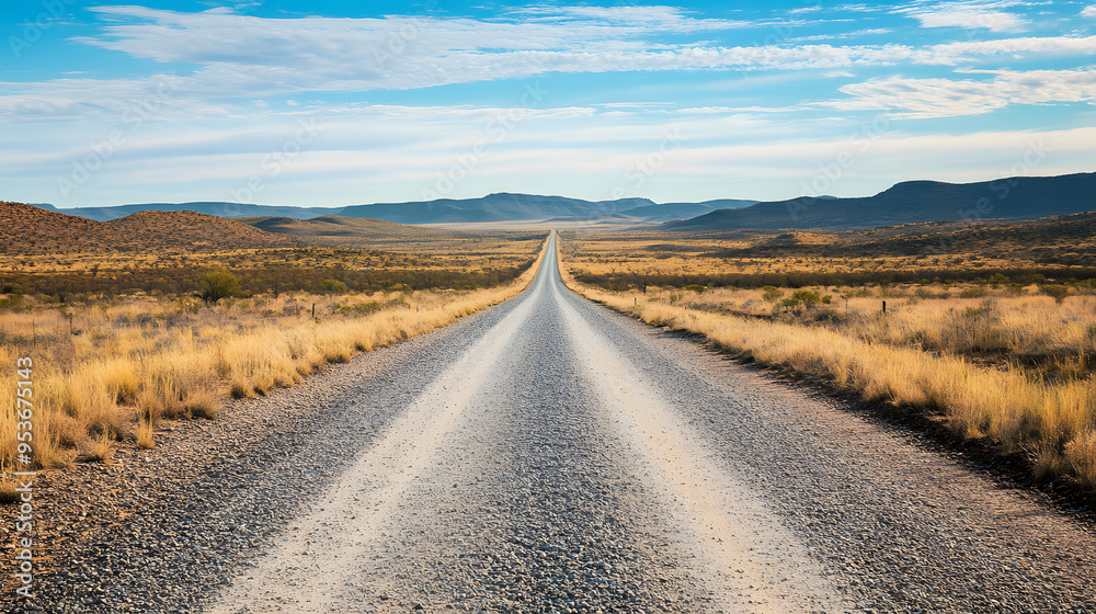 Naklejka premium road in the desert