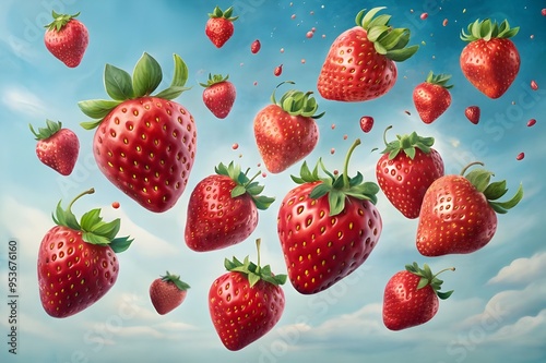 strawberry seamless pattern