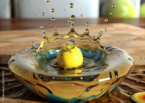 fruit in water