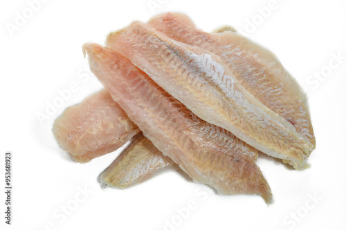 Top view of hake fillet photo