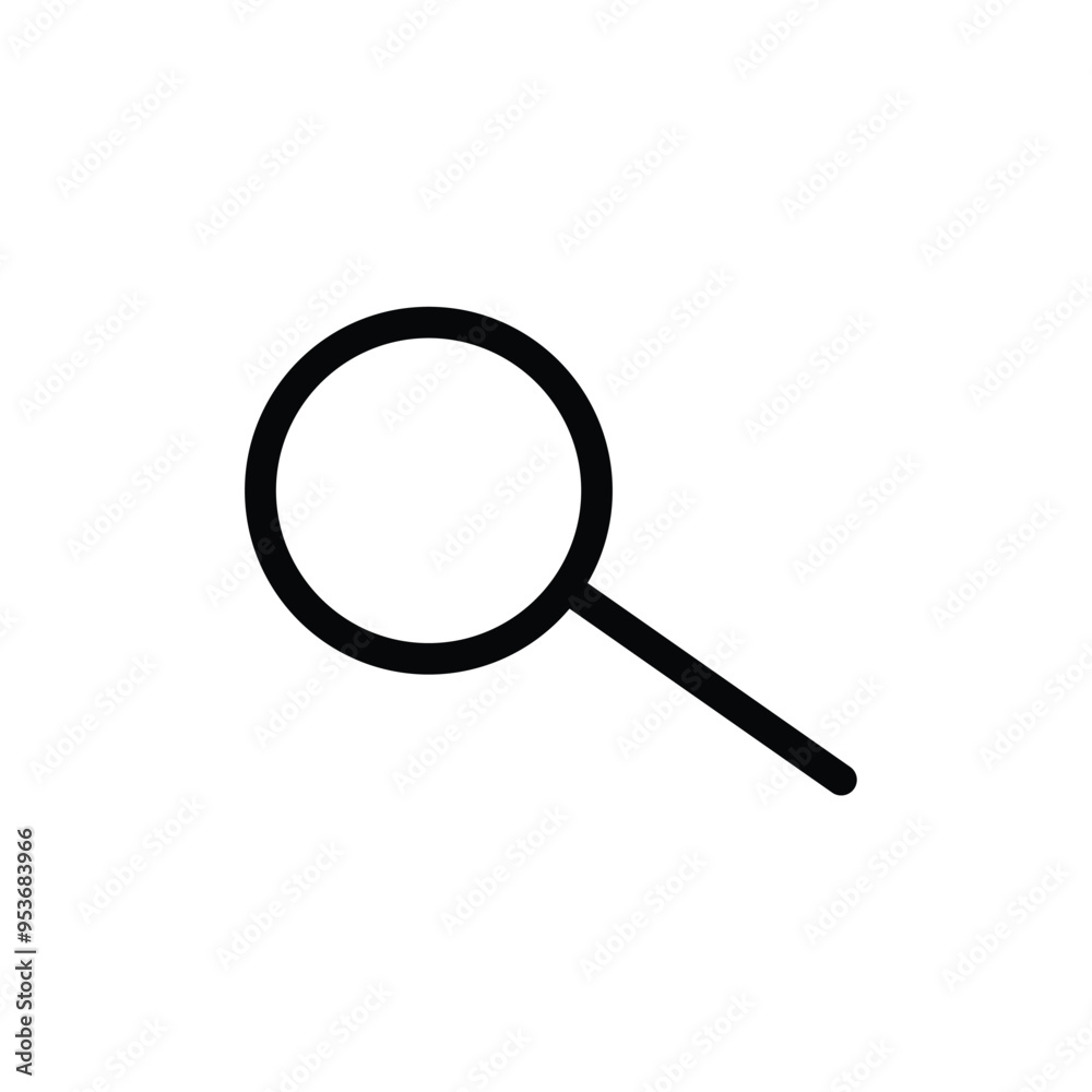 Search icon. Magnifying glass icon. Vector illustration Search icon. Magnifying glass icon. Vector illustration