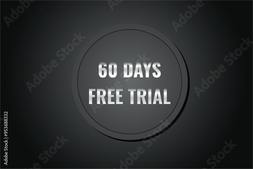 60 day free trial banner design. 60 days free banner background 